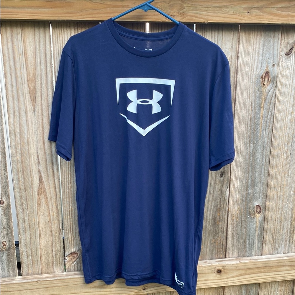 Under Armour Blue Short Sleeve Tee with Logo
